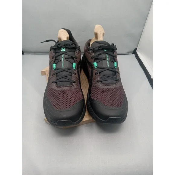 Salomon‎ Ultra Flow Black / Coffee Trail Running Shoe 475934 Men's Size 11